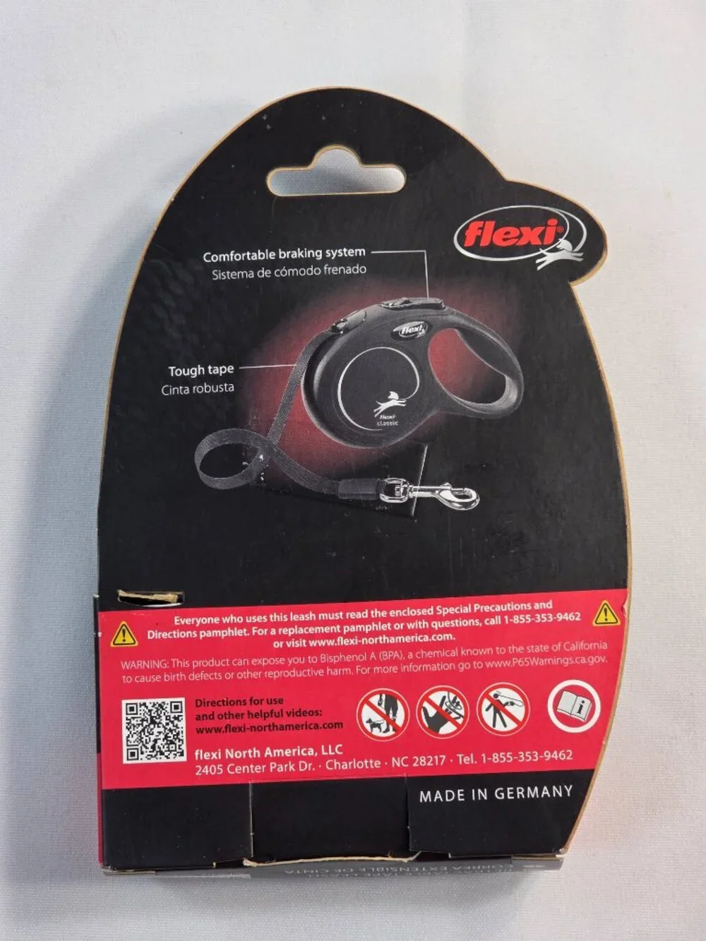 NIP Flexi Retractable Dog Leash XS Black 10ft Tape Lead Small Pets up to 26 lbs